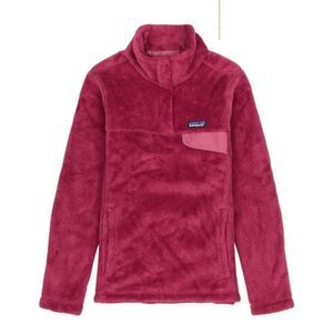 Patagonia Fleece synchilla Snap T   Pullover Burgundy  Size S